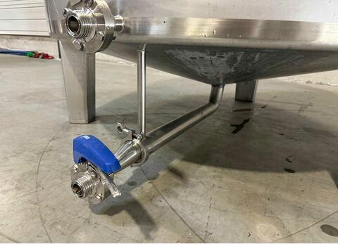 Open 304 stainless steel tank with a conical base on legs 10 HL (1,000 litres) CESPEDES