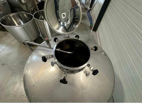 Cuve inox 304 thermorégulée sur pieds - Cuve de fermentation alimentaire