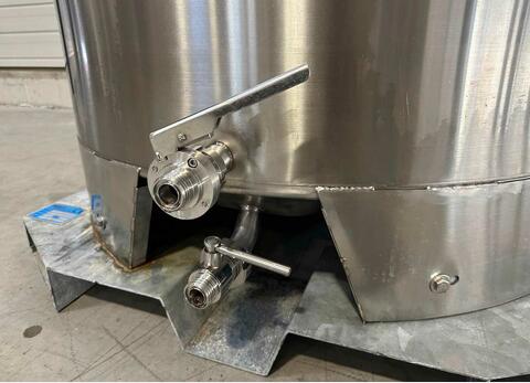 Cuve inox 304 ouverte sur chassis - Cuve de stockage alimentaire