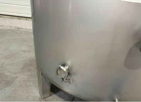 Open 304 stainless steel tank with a conical base on legs 10 HL (1,000 litres) CESPEDES