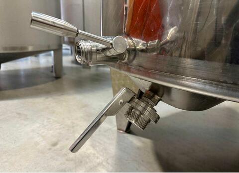 Cuve inox 304 ouverte fond bombé - Cuve de stockage alimentaire