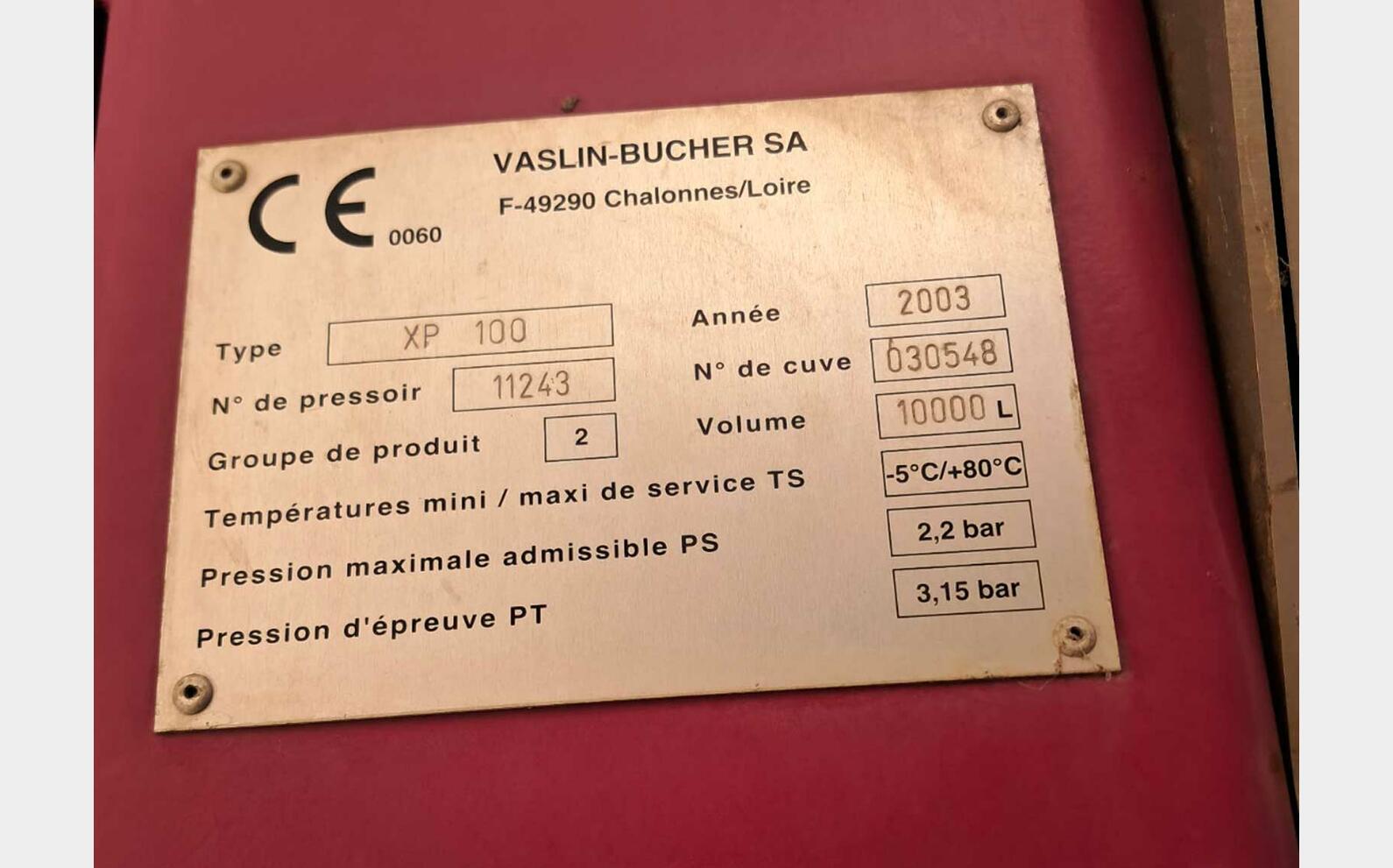 Pressoir BUCHER XPERT 100 BCHER