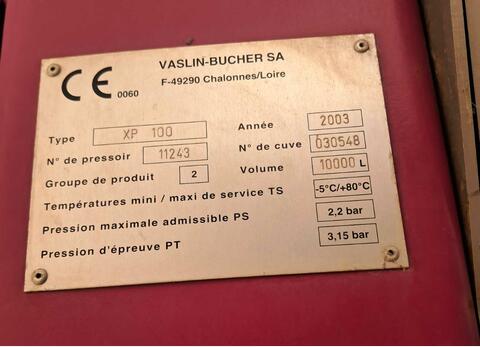 BUCHER XPERT 100 wine press BUCHER