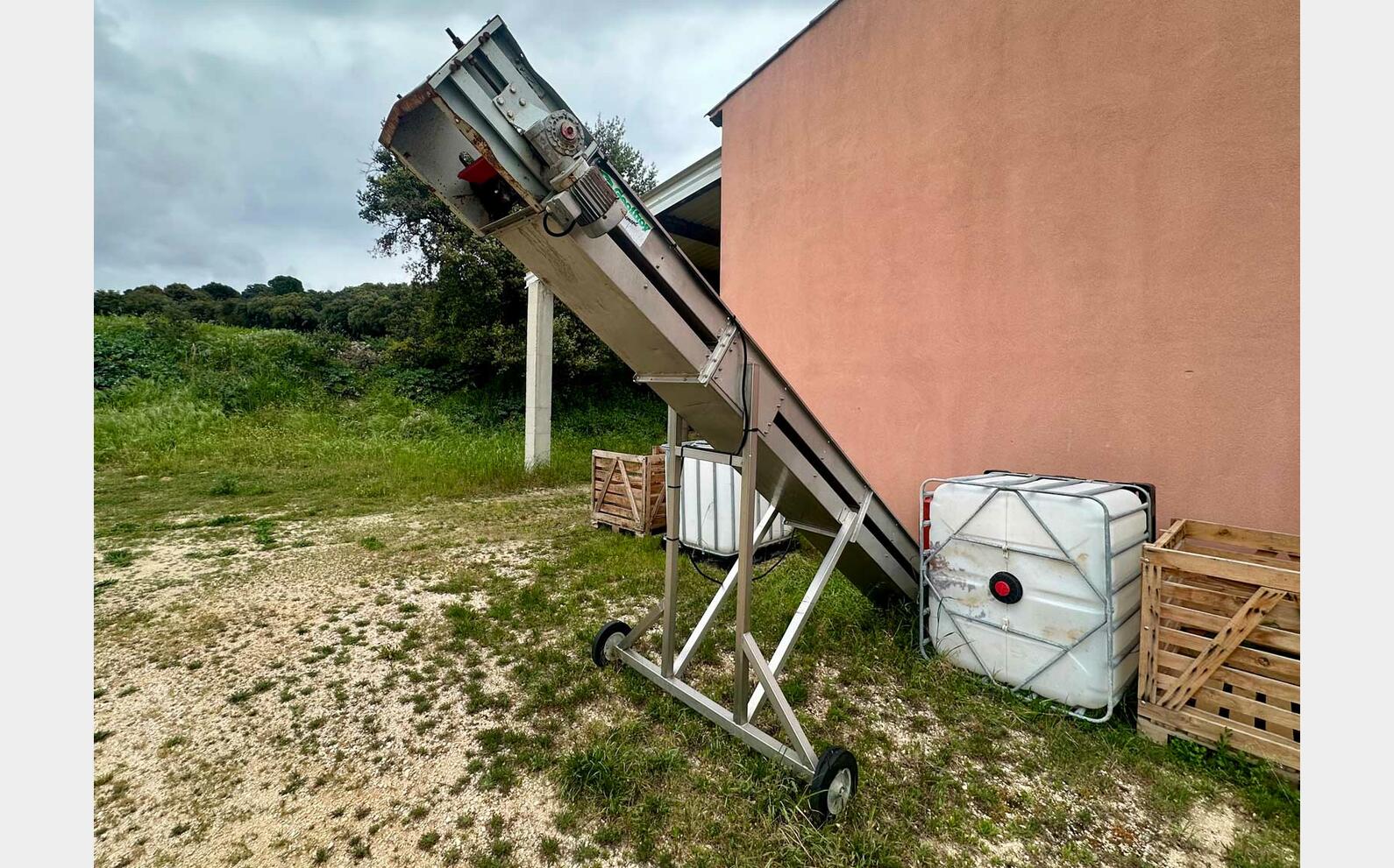 Convoyeur &eacute;l&eacute;vateur inox 304 Geoffroy