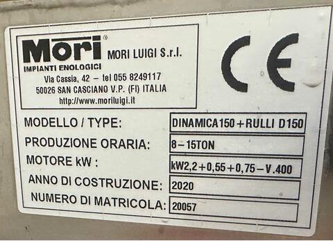 Egrappoir - Fouloir - DINAMICA 15 T/H MORI