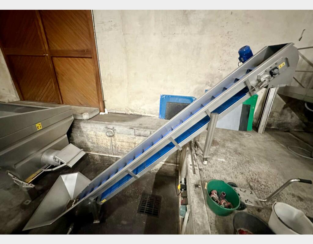 304 stainless steel slatted conveyor belt FAVRIN