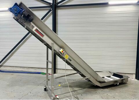 Convoyeur inox 304 inclin&eacute; DELLA TOFFOLA