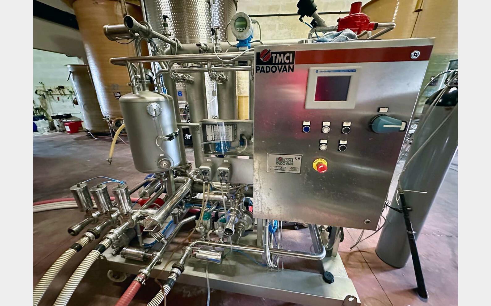 Tangential membrane filter 40 hl/hour TMCI Padovan