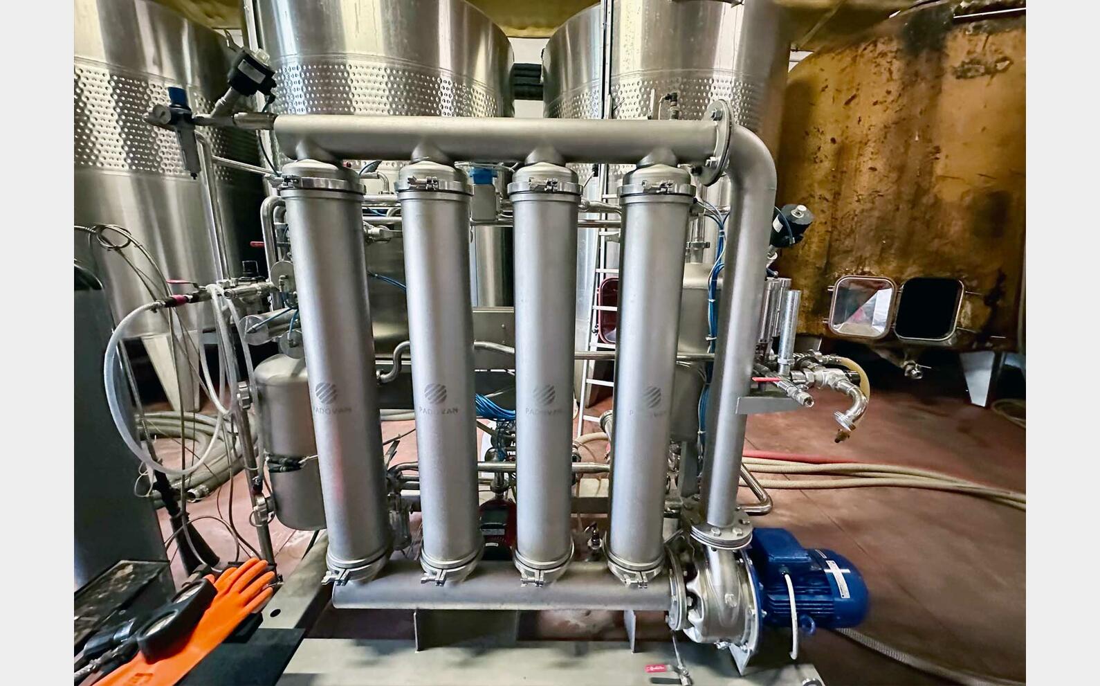 Filtre tangentiel &agrave; membranes 40hls/heure TMCI Padovan
