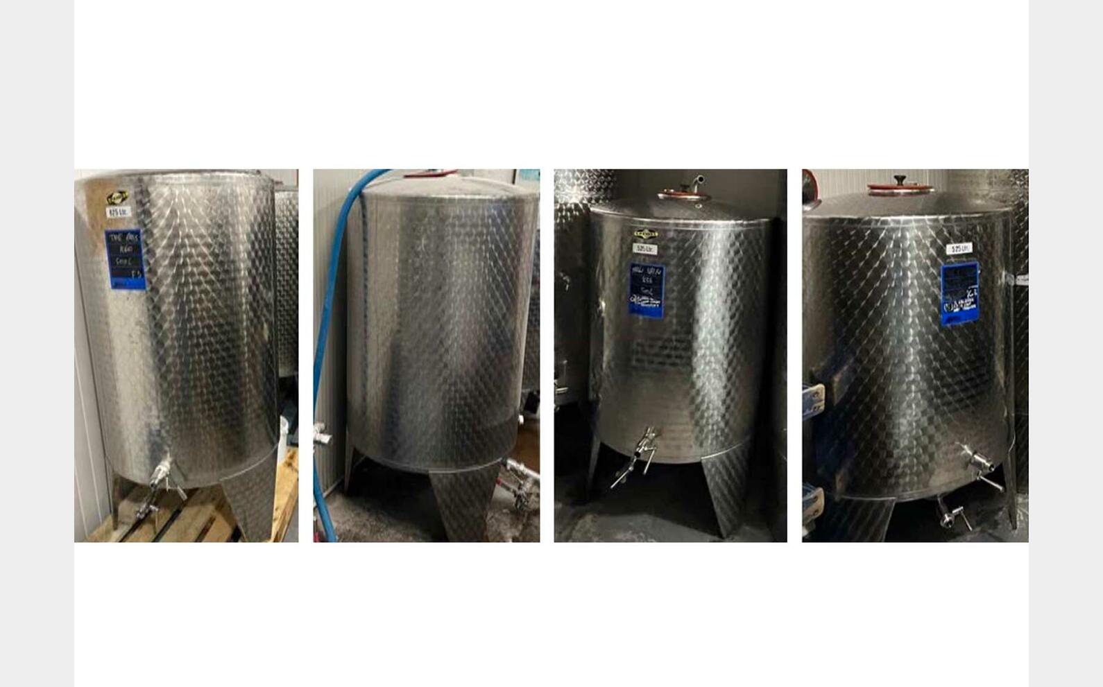 304 stainless steel tank with conical base on legs 6.25 HL (625 litres) SPEIDEL