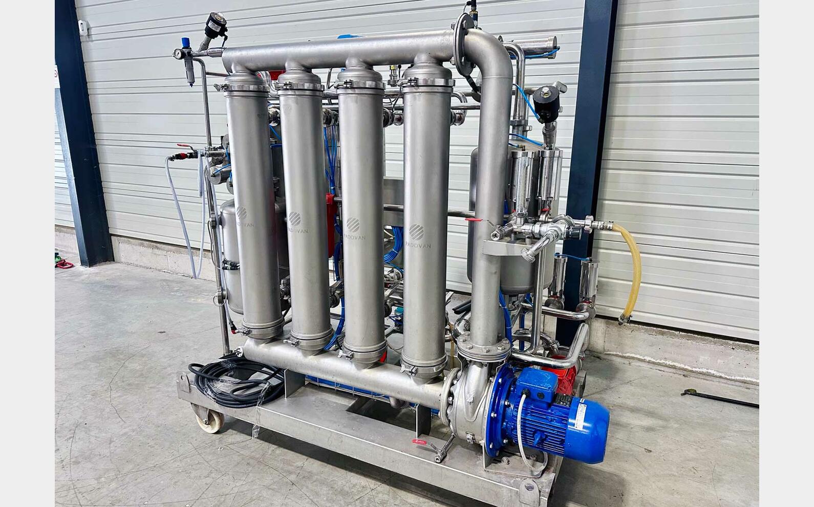Filtre tangentiel &agrave; membranes 40hls/heure TMCI Padovan
