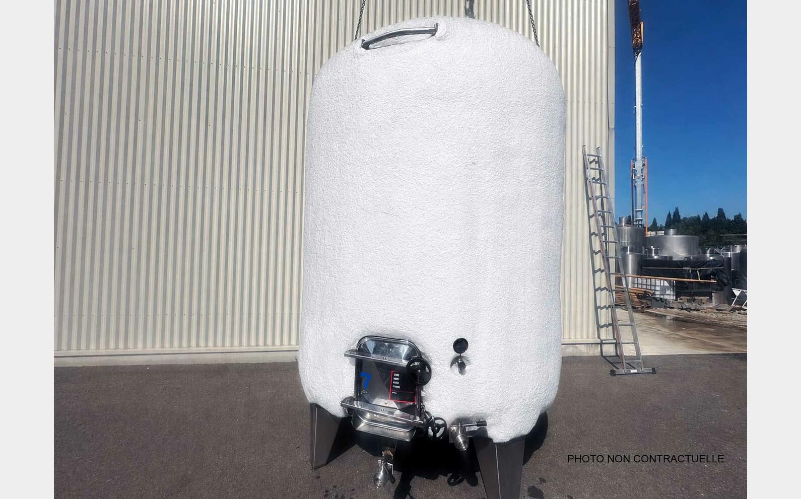 Insulated, temp-controlled 316 SS tank 105 HL (10,500 litres) CUVERIE DE FRANCE