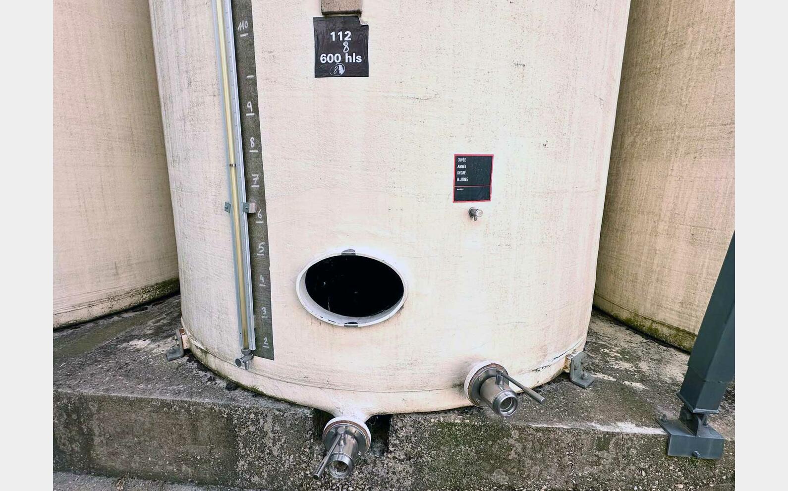 Cuve fibre de verre fond plat 600 HL (60 000 litres) GIMAR