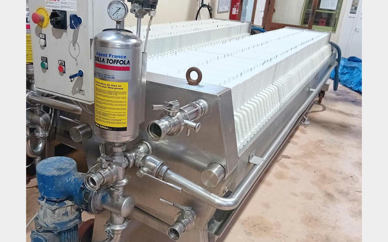 Filtre presse - 600 X 600 - 70 plaques 26m2 DELLA TOFFOLA