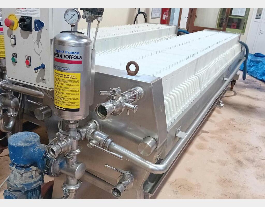 Filtre presse - 600 X 600 - 70 plaques 26m2 DELLA TOFFOLA