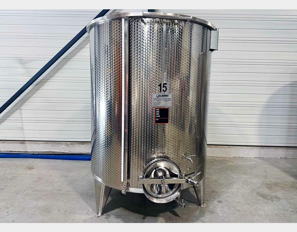 304 stainless steel tank with floating lid 50 HL (5,000 litres) ALBRIGI