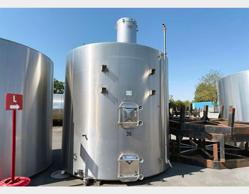 Cuve inox - Thermor&eacute;gul&eacute;e - Fond plat 251 HL (25 100 litres)