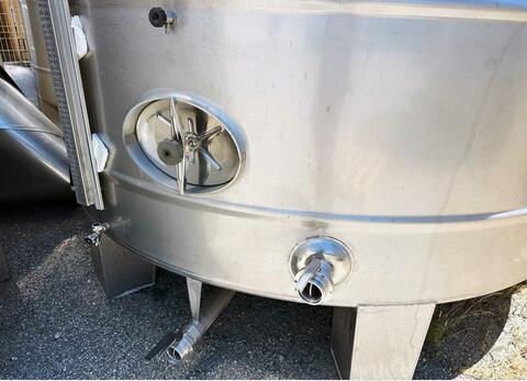 Cuve inox 304 fond conique sur pieds 283 HL (28 300 litres)