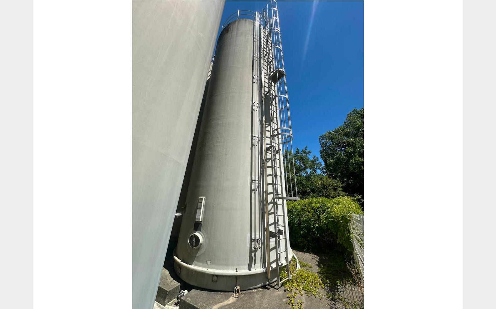 Cuve fibre de verre fond plat 1600 HL (160 000 litres) HERMEX