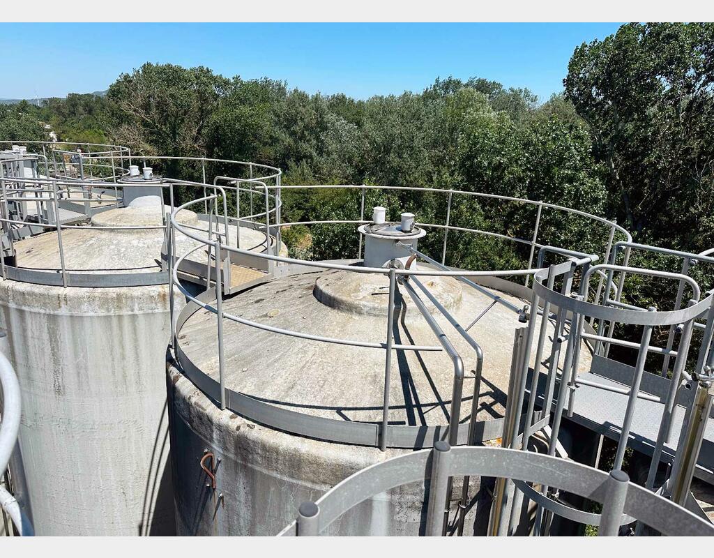 Flat-bottomed fibreglass tank 1600 hl (160,000 litres) HERMEX