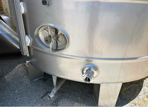 Cuve inox 304 fond conique sur pieds 283 HL (28 300 litres)