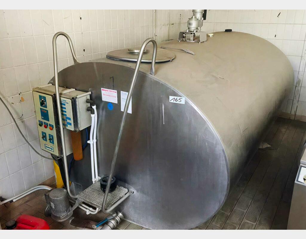 Tank &agrave; lait inox 304 r&eacute;frig&eacute;r&eacute; 25 HL (2 500 litres) SERAP