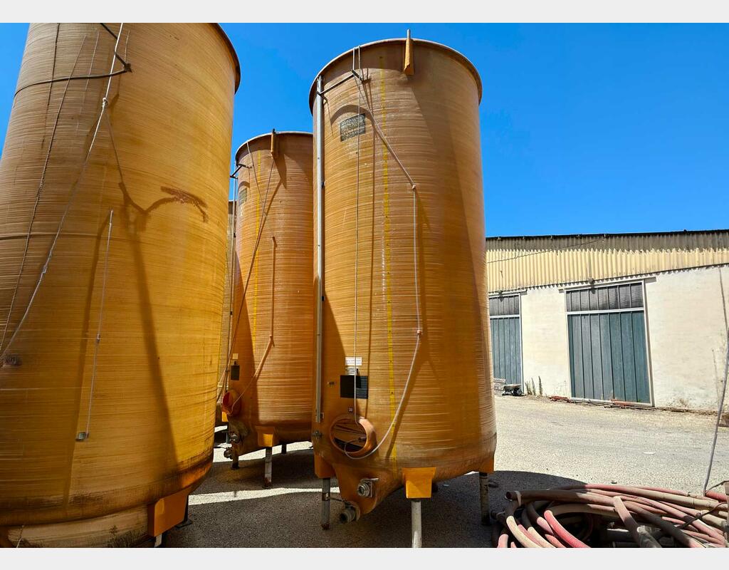 Fibre tank - Floating lid 150 HL (15,000 litres) VETRORESINA