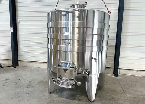 Temperature-controlled 316L SS tank on legs 41 HL (4,100 litres) ANJOU INOX