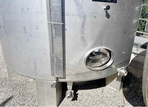 Cuve inox 304 fond conique sur pieds 300 HL (30 000 litres) SIDERCAMMA