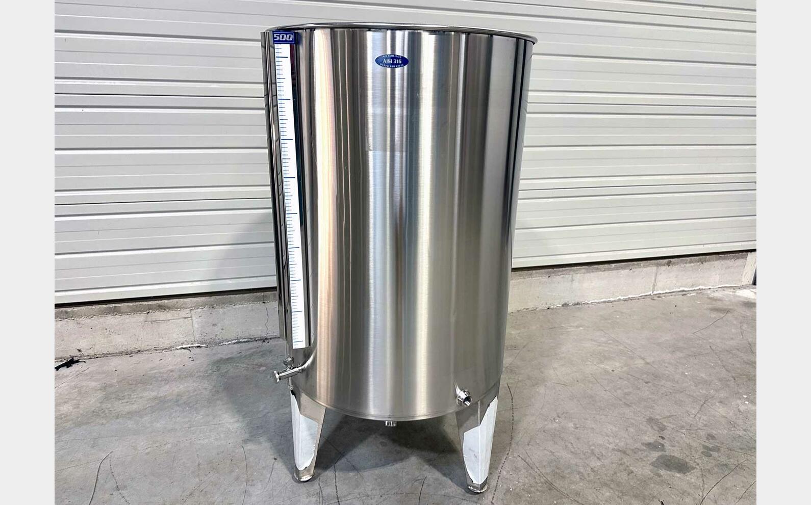 Cuve inox 316 chapeau flottant 5 HL (500 litres) ARSILAC