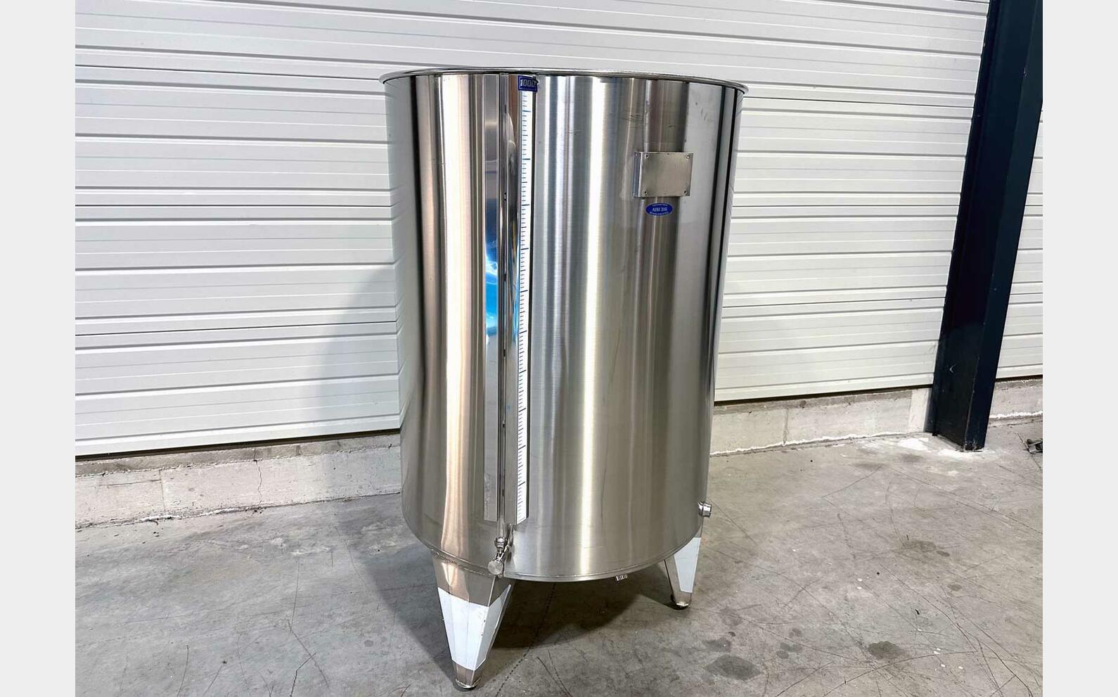 316 SS tank - Floating lid 9.5 HL (958 litres) ARSILAC