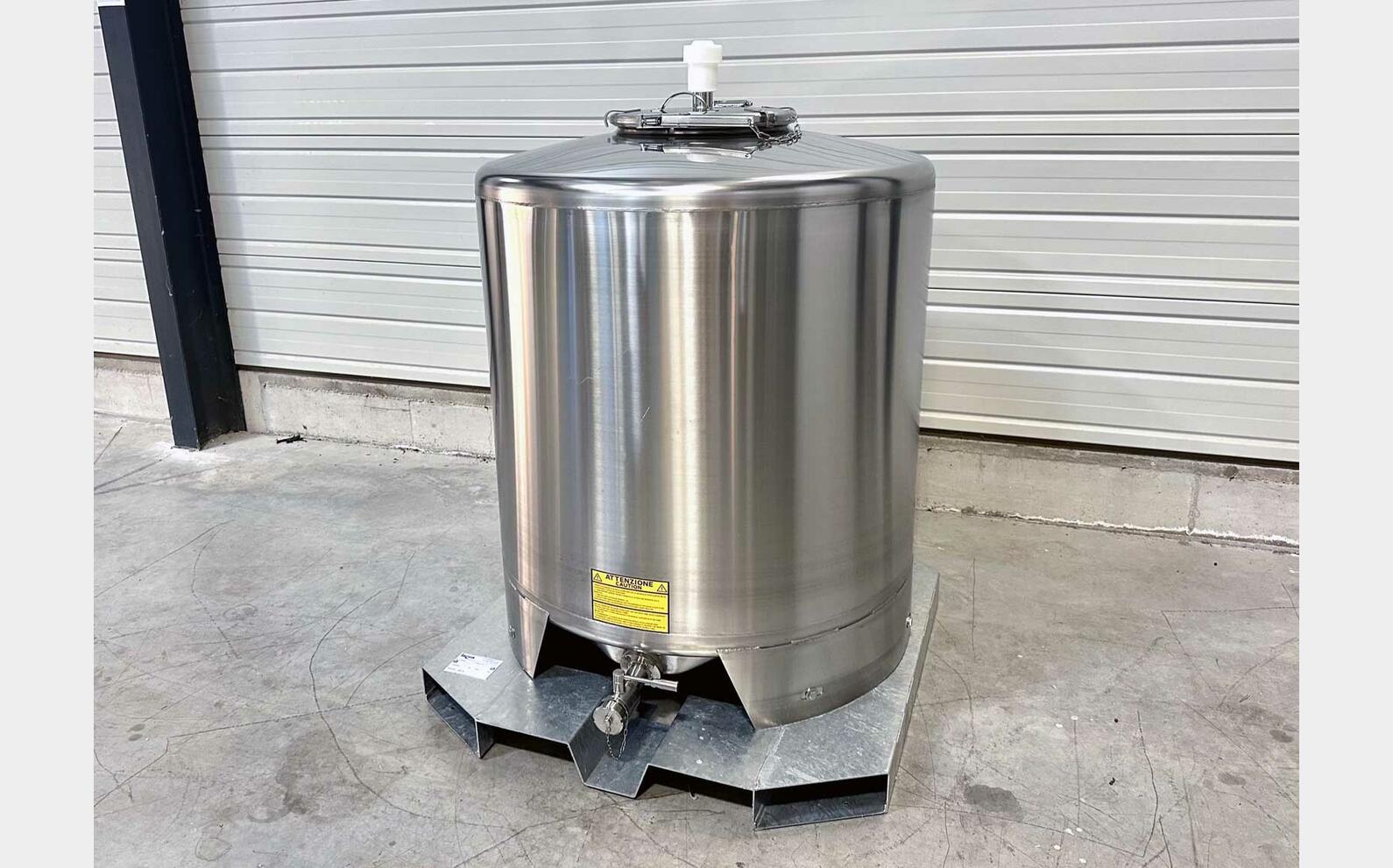 316L SS tank - Palletisable base 9.91 HL (991 Litres) ARSILAC