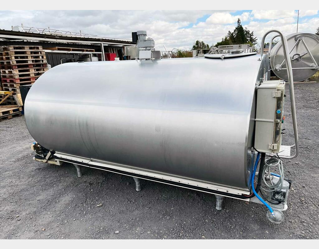 Tank &agrave; lait inox 304 r&eacute;frig&eacute;r&eacute; 40 HL (4 000 litres) SERAP