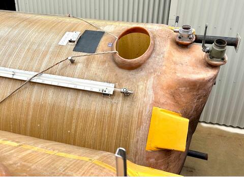 Fibre tank - Floating lid 150 HL (15,000 litres) VETRORESINA