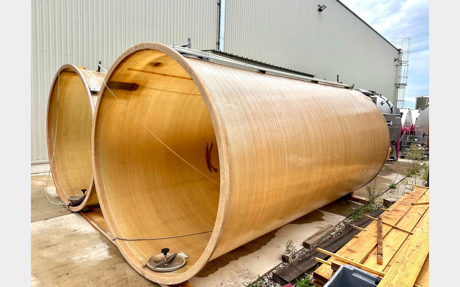 Fibre tank - Floating lid 150 HL (15,000 litres) VETRORESINA