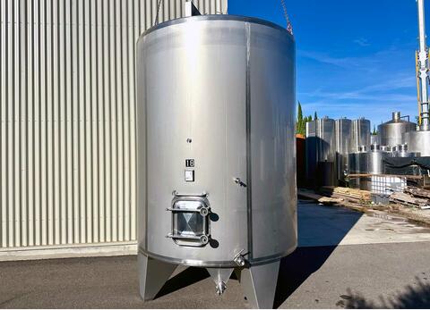 Cuve inox 304 fond conique sur pieds 155 HL (15 500 litres) RURALINOX
