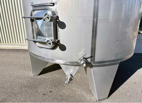 Cuve inox 304 fond conique sur pieds 155 HL (15 500 litres) RURALINOX