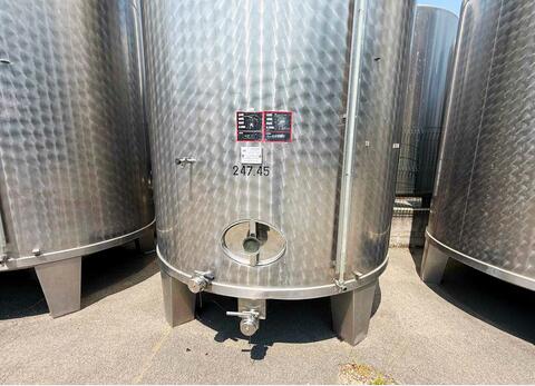 304 SS tank with conical base on legs 247 HL (24,700 litres) LAGOUARDE