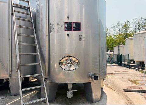 Cuve inox 304 fond conique sur pieds 70 HL (7 000 litres)