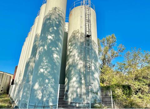 Flat-bottomed fibreglass tank 1600 hl (160,000 litres) HERMEX