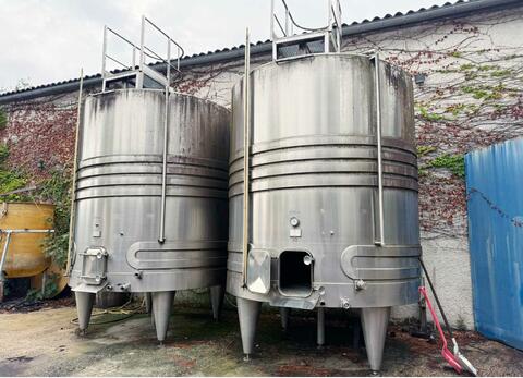 Cuve inox 304 thermor&eacute;gul&eacute;e fond plat 210 HL (21 000 litres) STAI