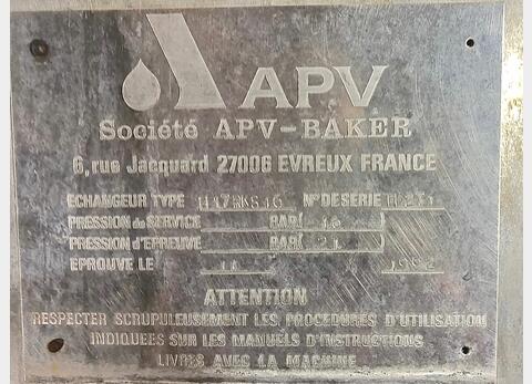 Echangeur &agrave; plaques APV LSDH18