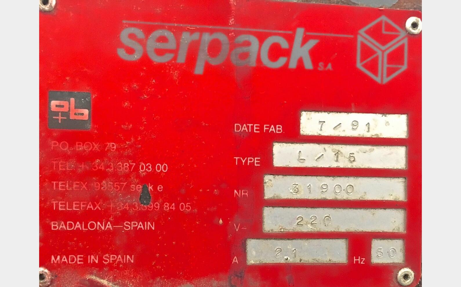 Scotcheuse SERPACK Type : L/15