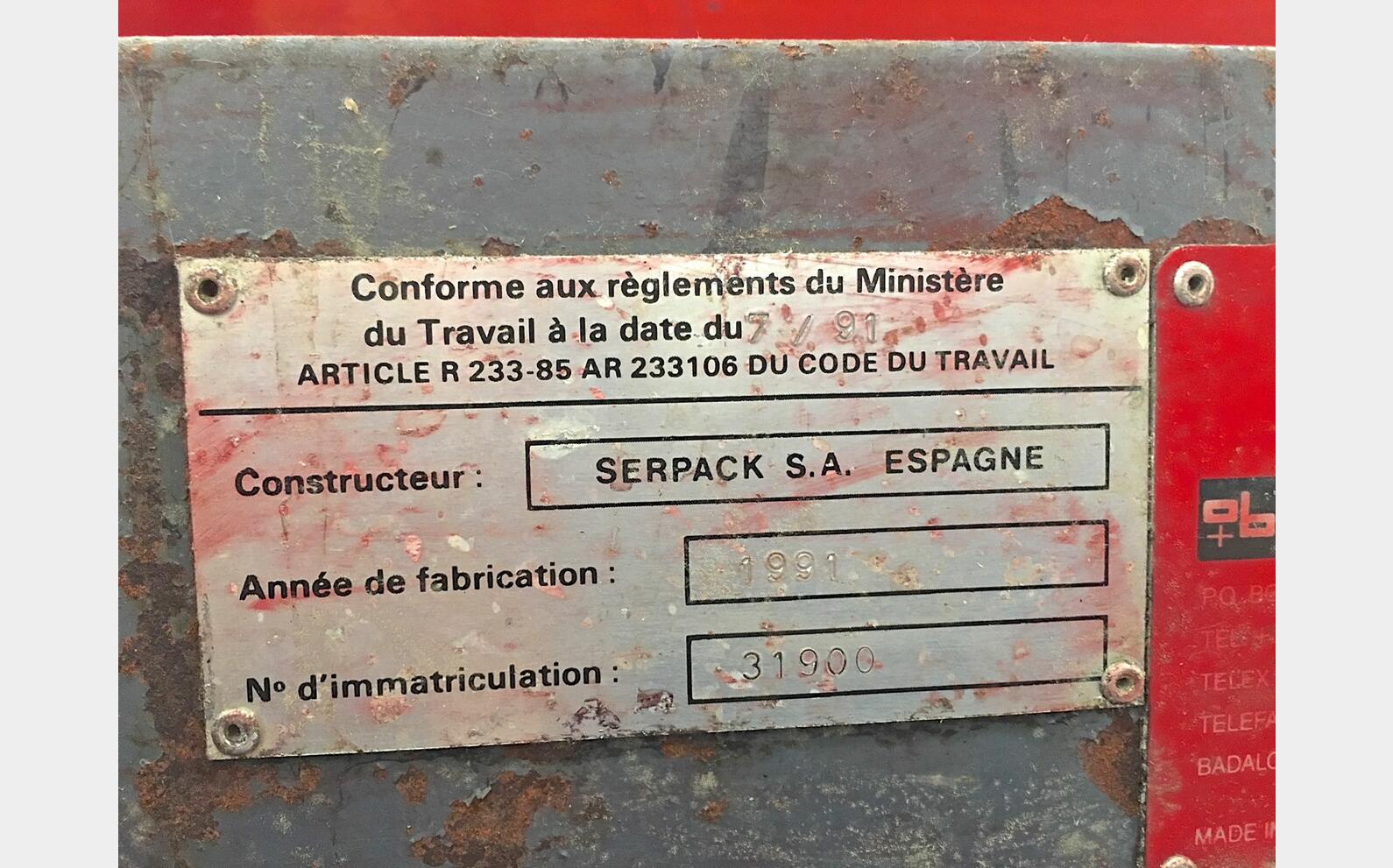 Scotcheuse SERPACK Type : L/15