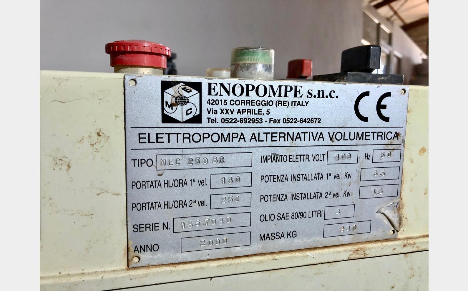 Pompe &agrave; piiston Enopompe