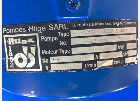 Stainless steel centrifugal pumps LSDH18 HILGE
