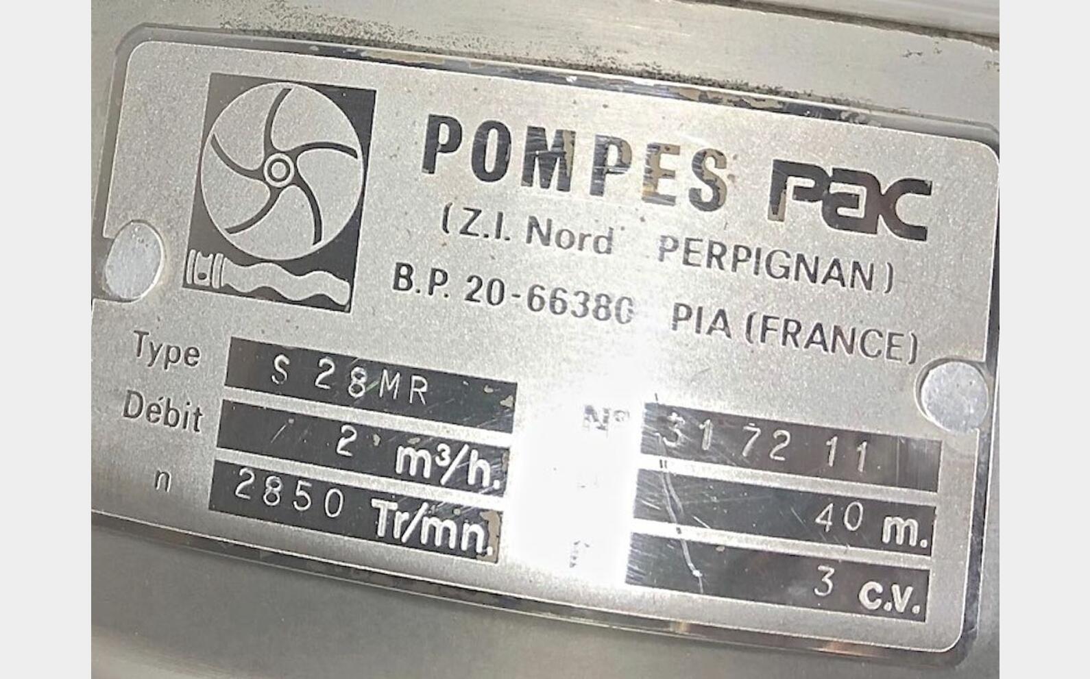Pompe centrifuge PAC