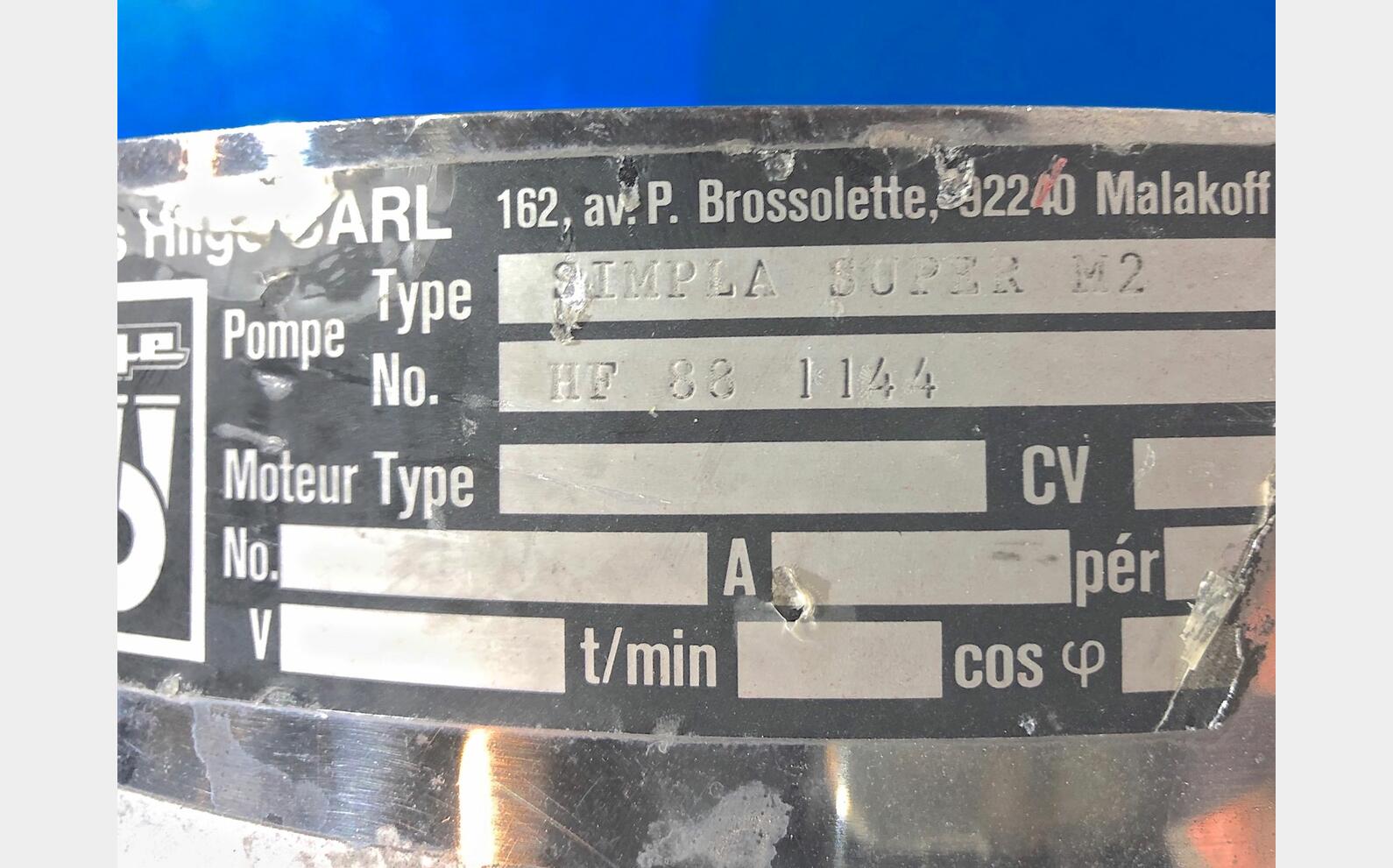 Pompe centrifuge HILGE