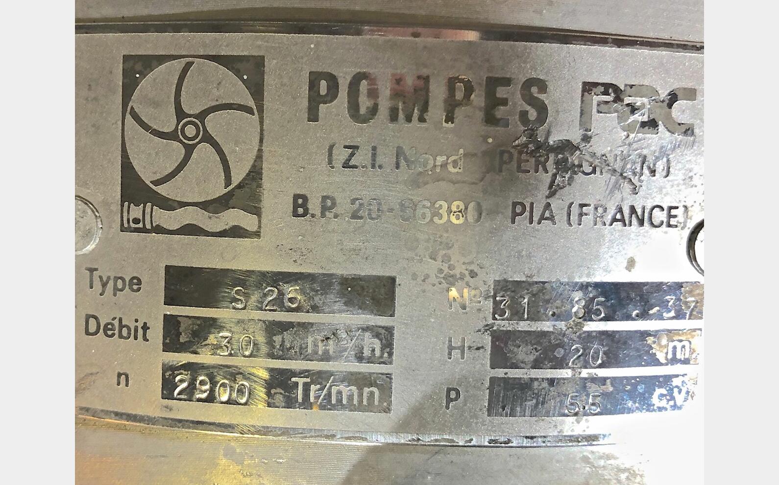 Pompe centrifuge PAC
