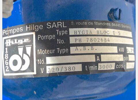Pompe centrifuge HILGE Atex